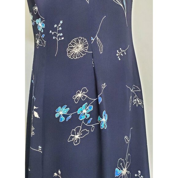 LAURA ASHLEY Womens Vintage Floral Shift Full-Length Summer Maxi Dress 8 - Picture 6 of 10
